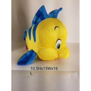 Disney Flounder The Little Mermaid Plush 10.5" Tall